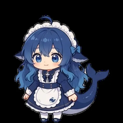 QQ宠物形态鲸鱼娘